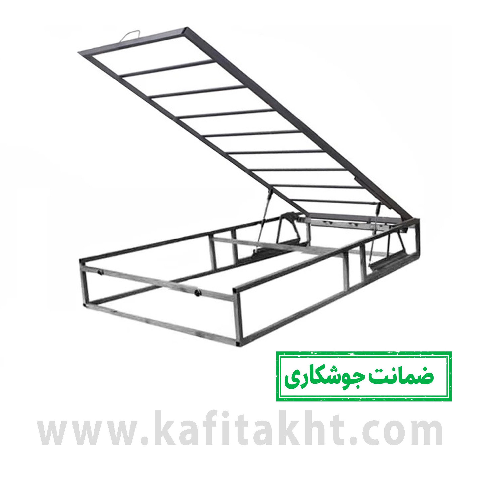  کفی جکدار یک نفره سایز 90 زیر فریم دار با ضمانت جوش 