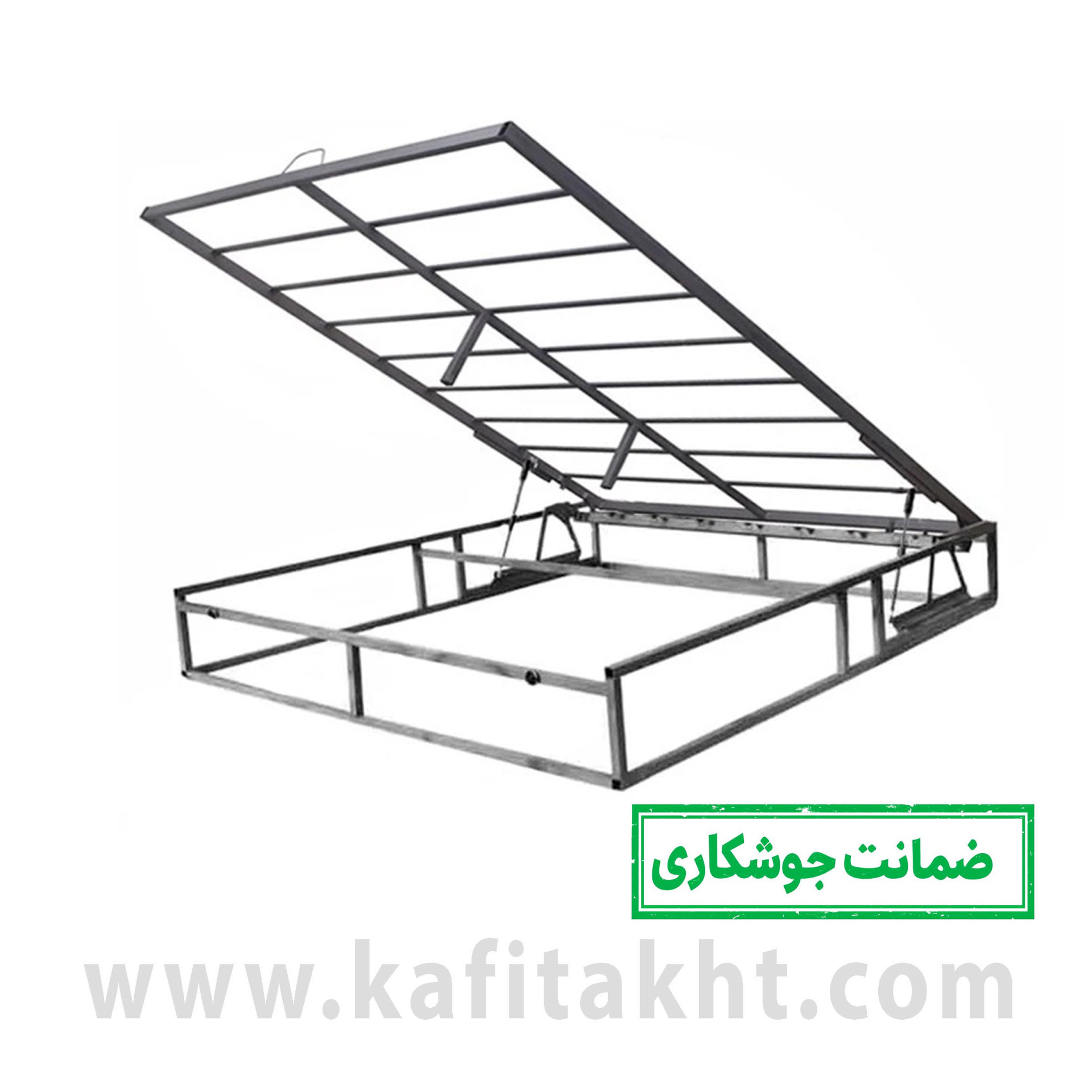  کفی تخت دو نفره جکدار 160 زیر فریم دار سایز 160*200 سانتیمتر 