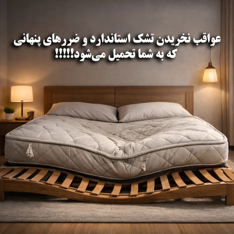 عواقب نخریدن تشک استاندارد و ضررهای پنهانی که به شما تحمیل می‌شود